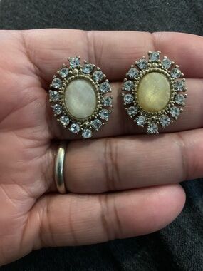 Vintage Halo Stud Earrings
